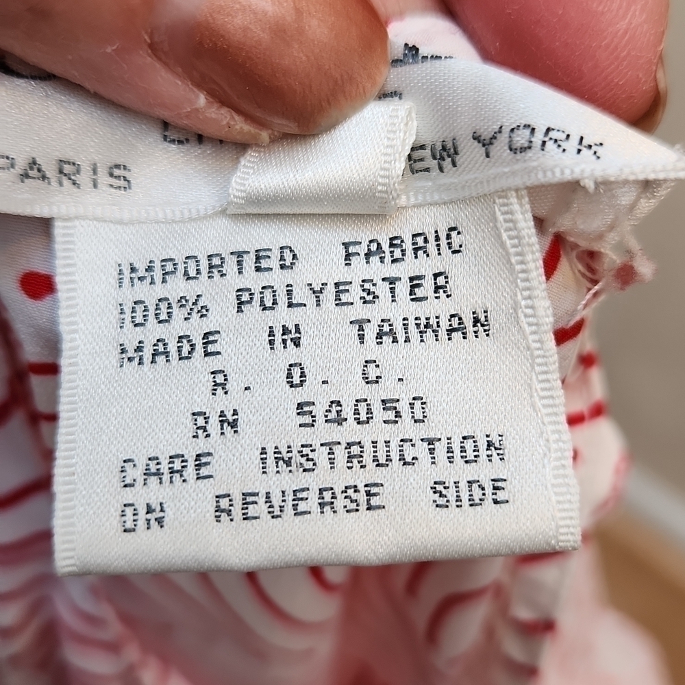 Christian Dior Print Blouse Vtg - Picture 6 of 7